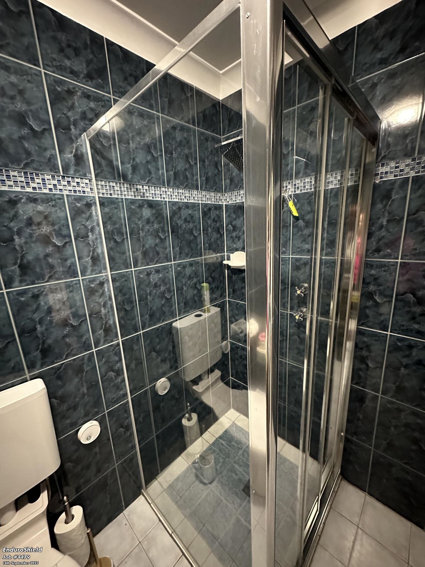 fully shower screen with chrome hardware installed in Rooty Hill by Showerland