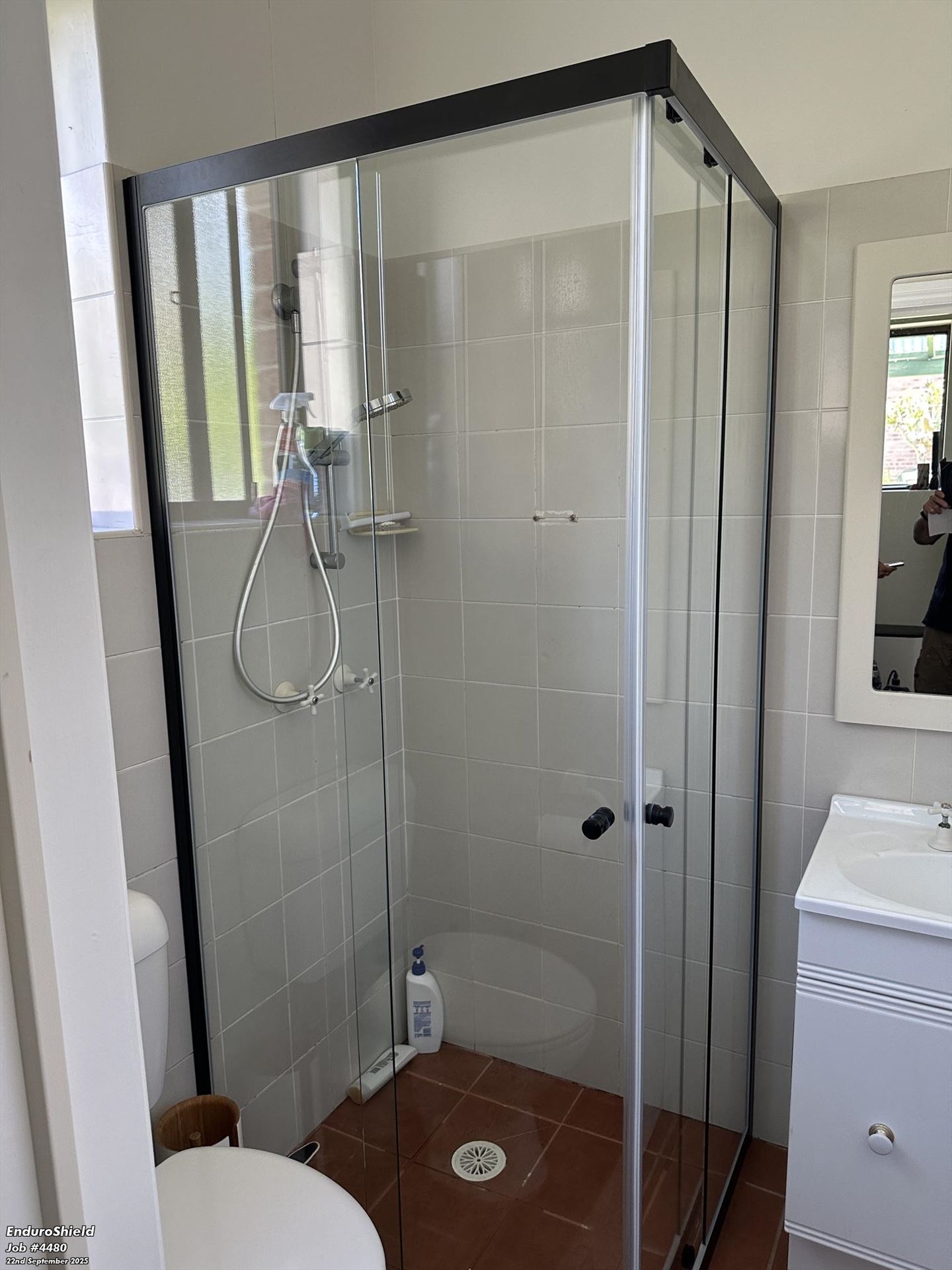 fully shower screen installed in Ashfield by Showerland